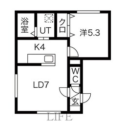 ルミエール西岡の物件間取画像